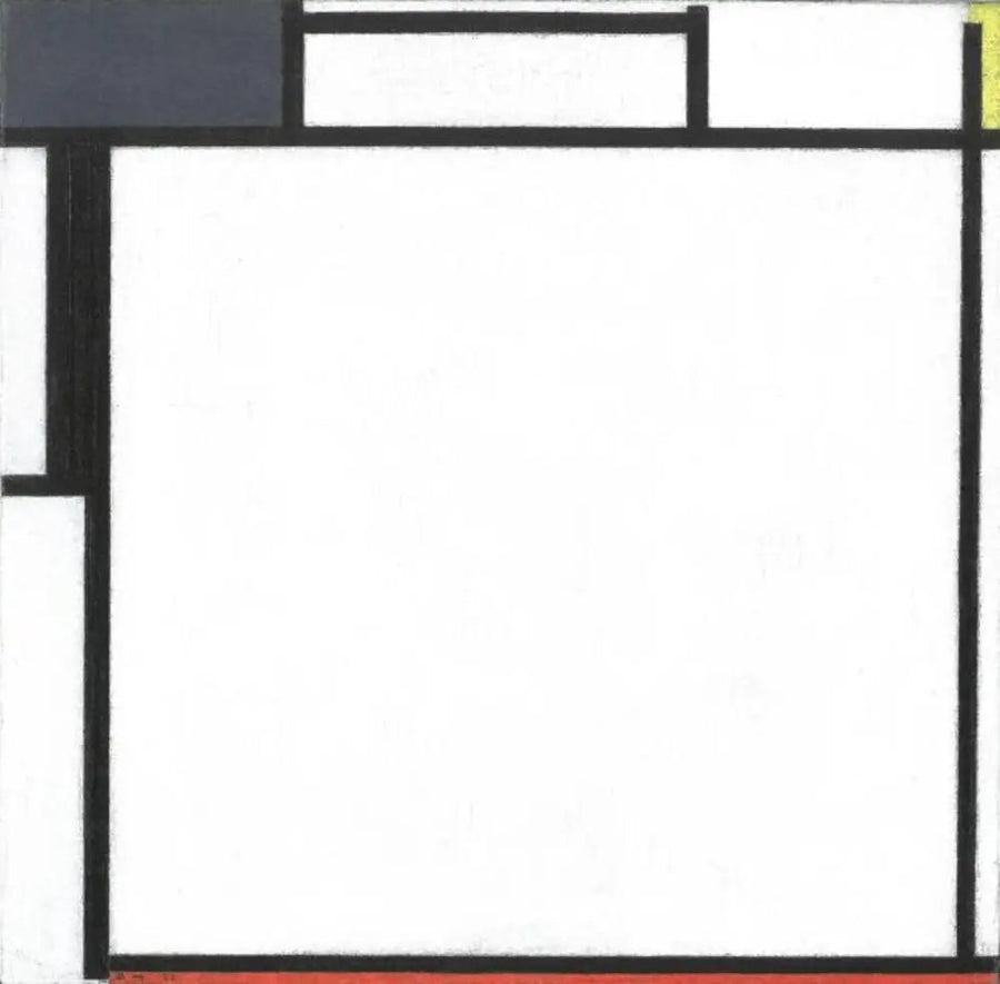 Composition avec du bleu, du jaune, du noir et du rouge - Piet Mondrian