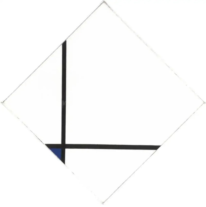 Composition avec du bleu - Piet Mondrian