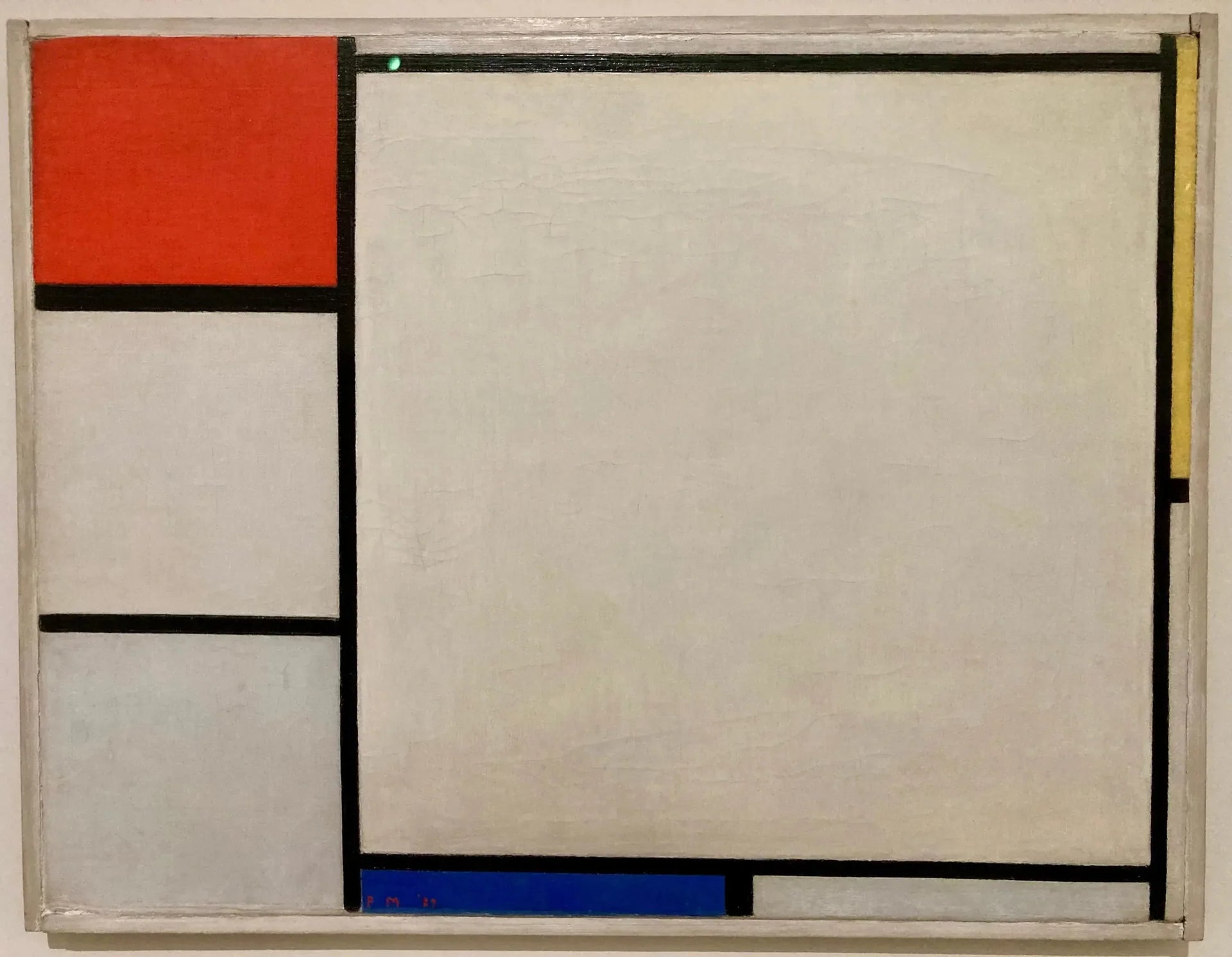 Composition avec du rouge, du jaune et du bleu - Piet Mondrian image 1 reproduction de peinture à l’huile