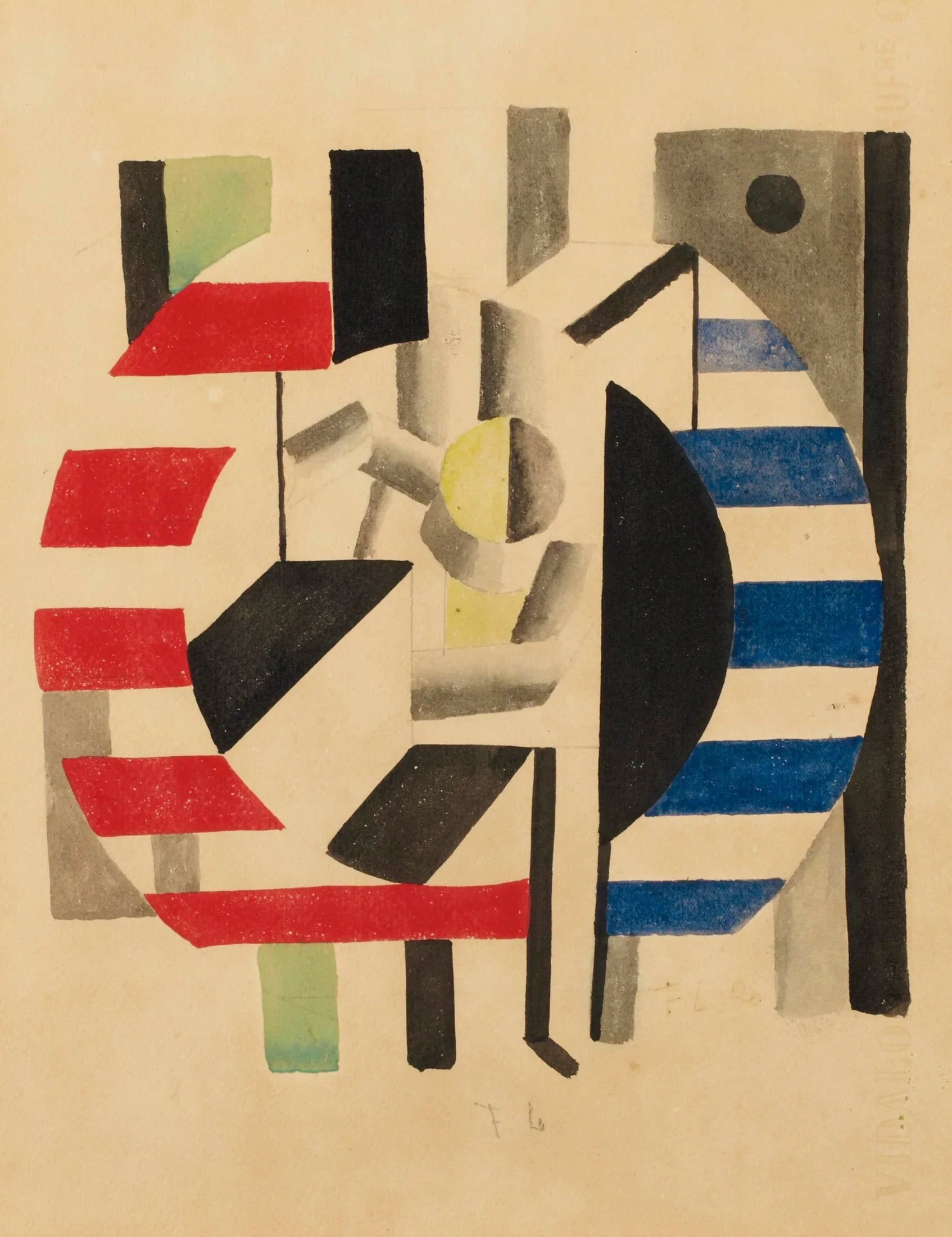 Composition avec personnage - Fernand Léger image 1 tableau peint à l’huile sur toile