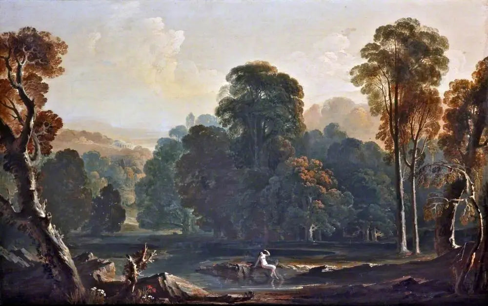 Composition du paysage - John Martin image 1 reproduction artisanale de tableau