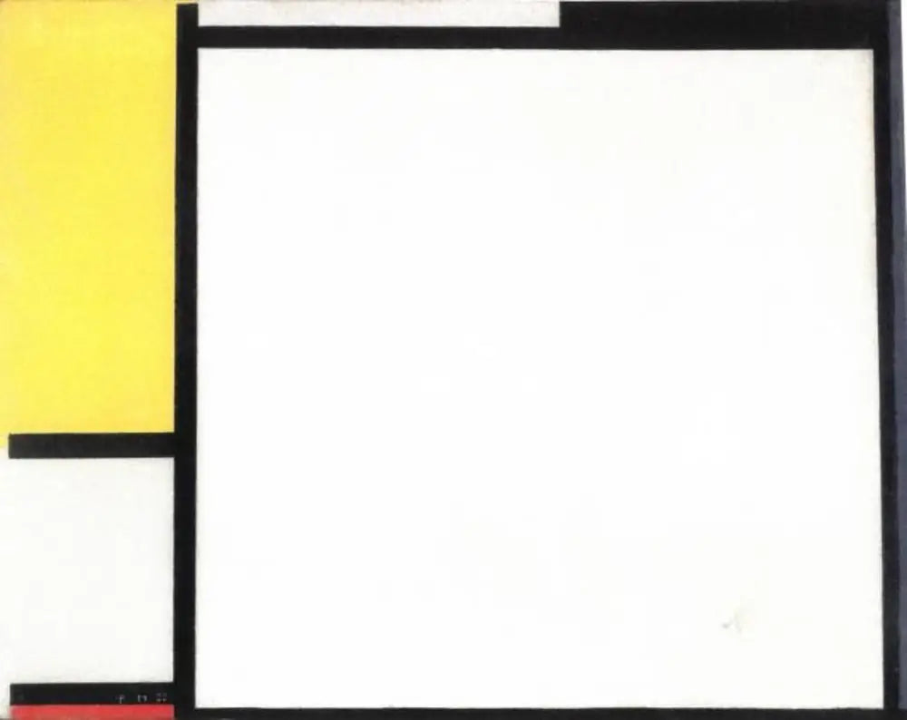 Composition en rouge, jaune et bleu - Piet Mondrian image 1 tableau peint à l’huile sur toile