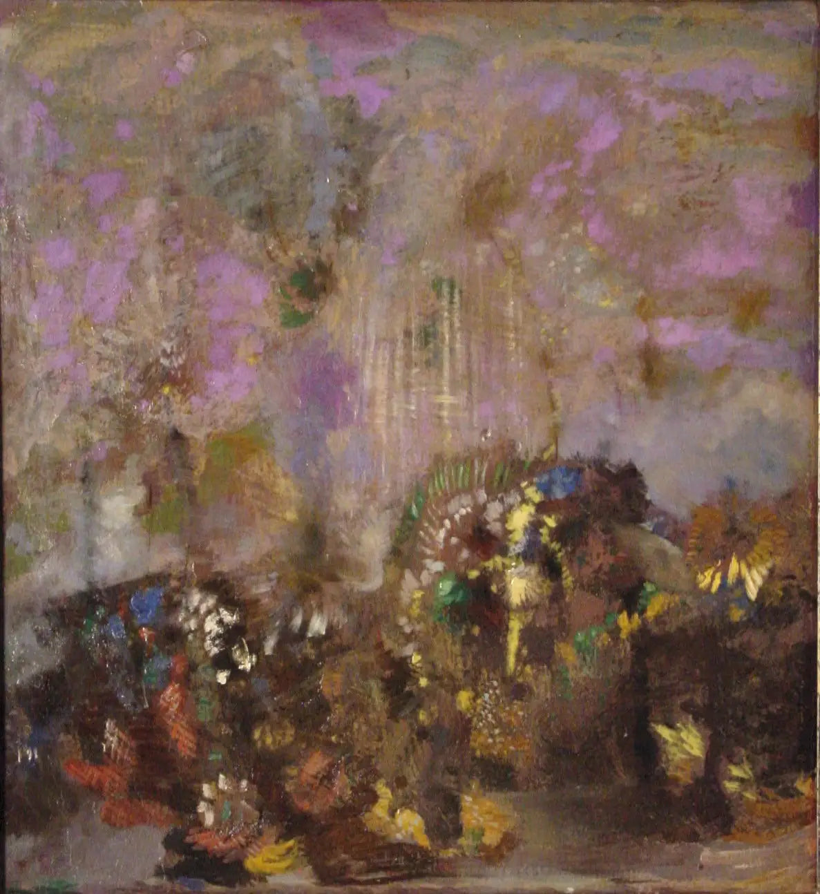 Composition, Fleurs - Odilon Redon image 1 reproduction artisanale de tableau