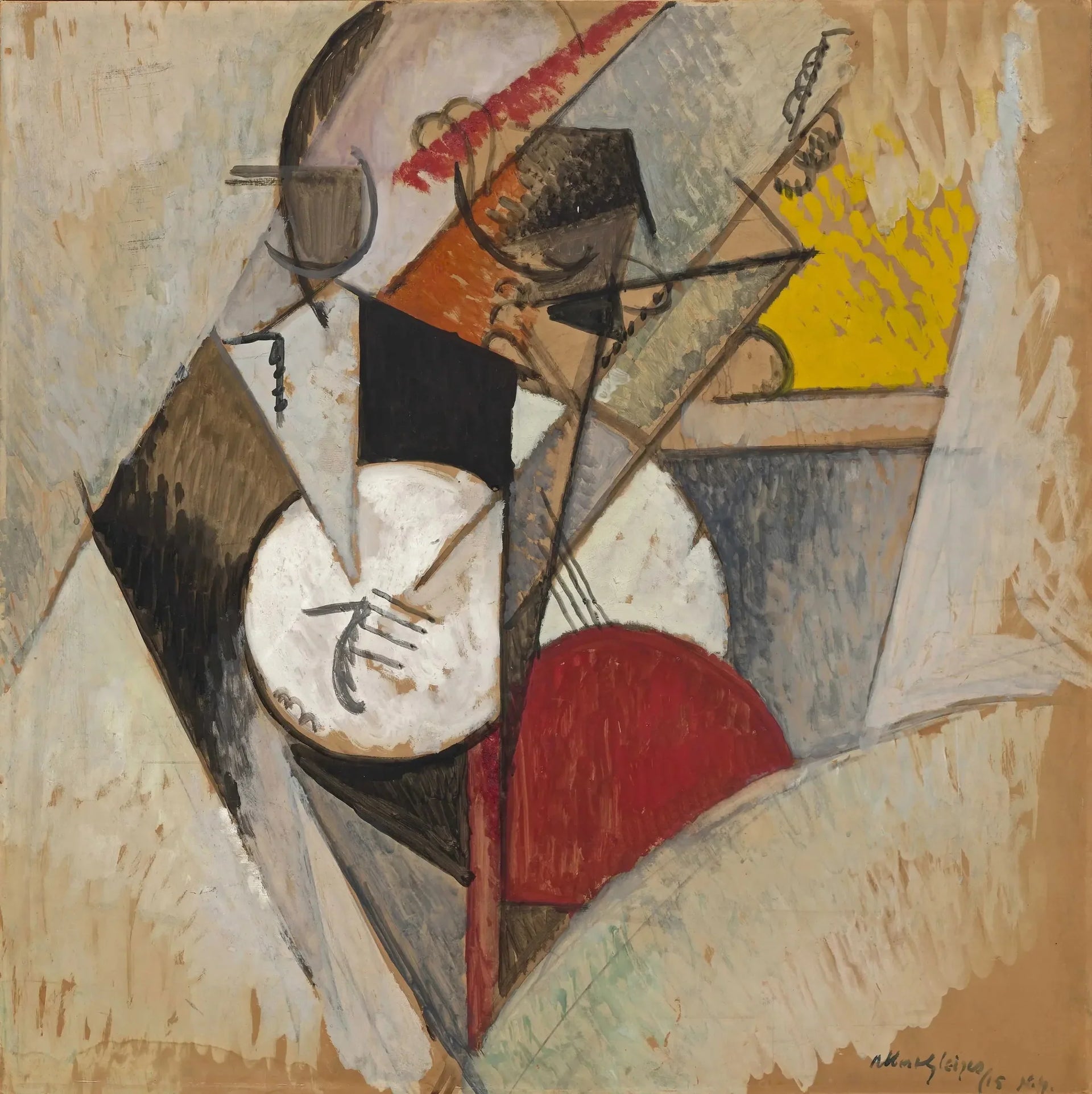 Composition for "Jazz" - Albert Gleizes image 1 copie de tableau peinte à la main