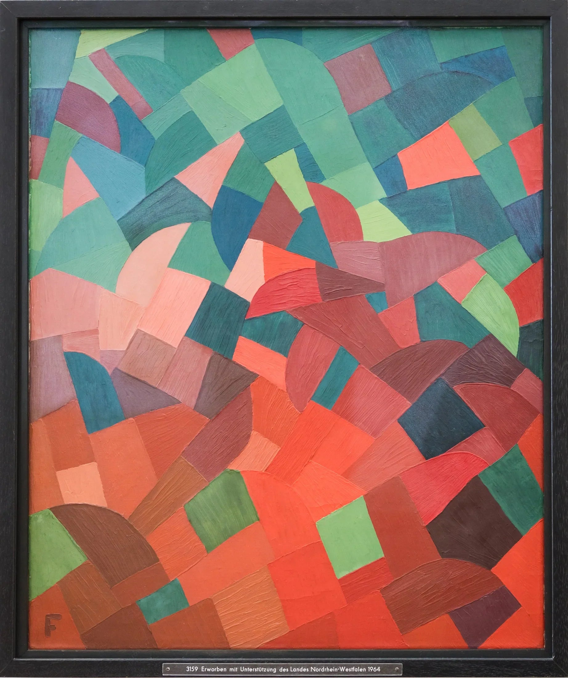 Composition Green-Red - Otto Freundlich image 1 reproduction de peinture à l’huile