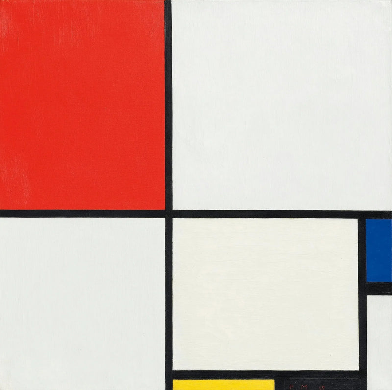 Composition III avec rouge, bleu, jaune et noir - Piet Mondrian