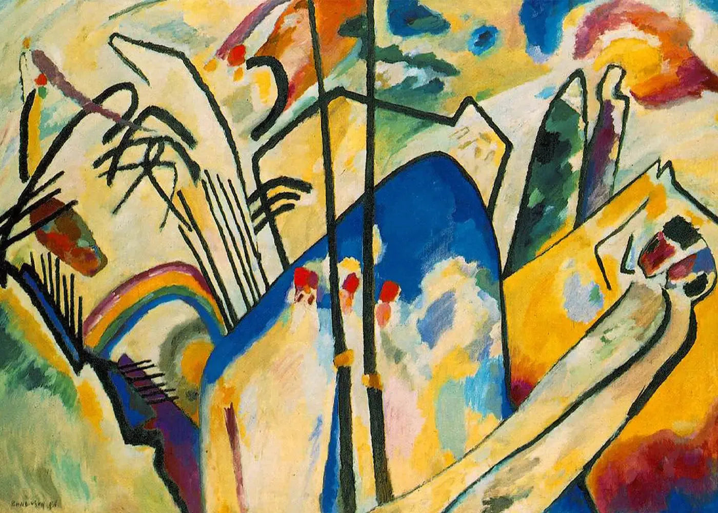 Composition IV - Vassily Kandinsky image 1 reproduction artisanale de tableau