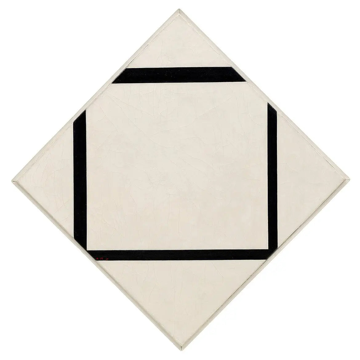 Composition n° 1 : Losange à quatre lignes - Piet Mondrian image 1 tableau peint à l’huile sur toile