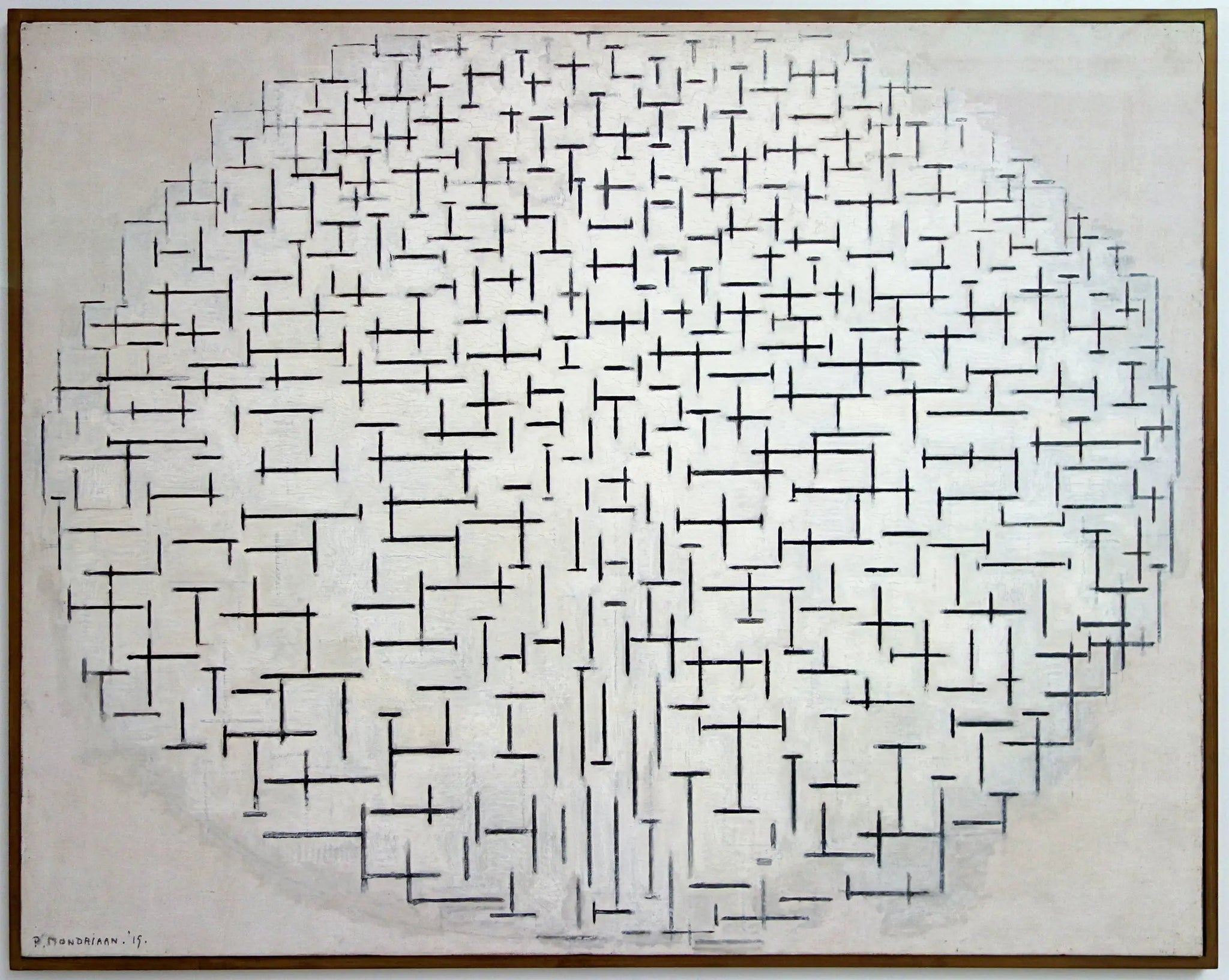 Composition n°10 (Jetée et Océan) - Piet Mondrian image 1 copie peinte à la main à l’huile