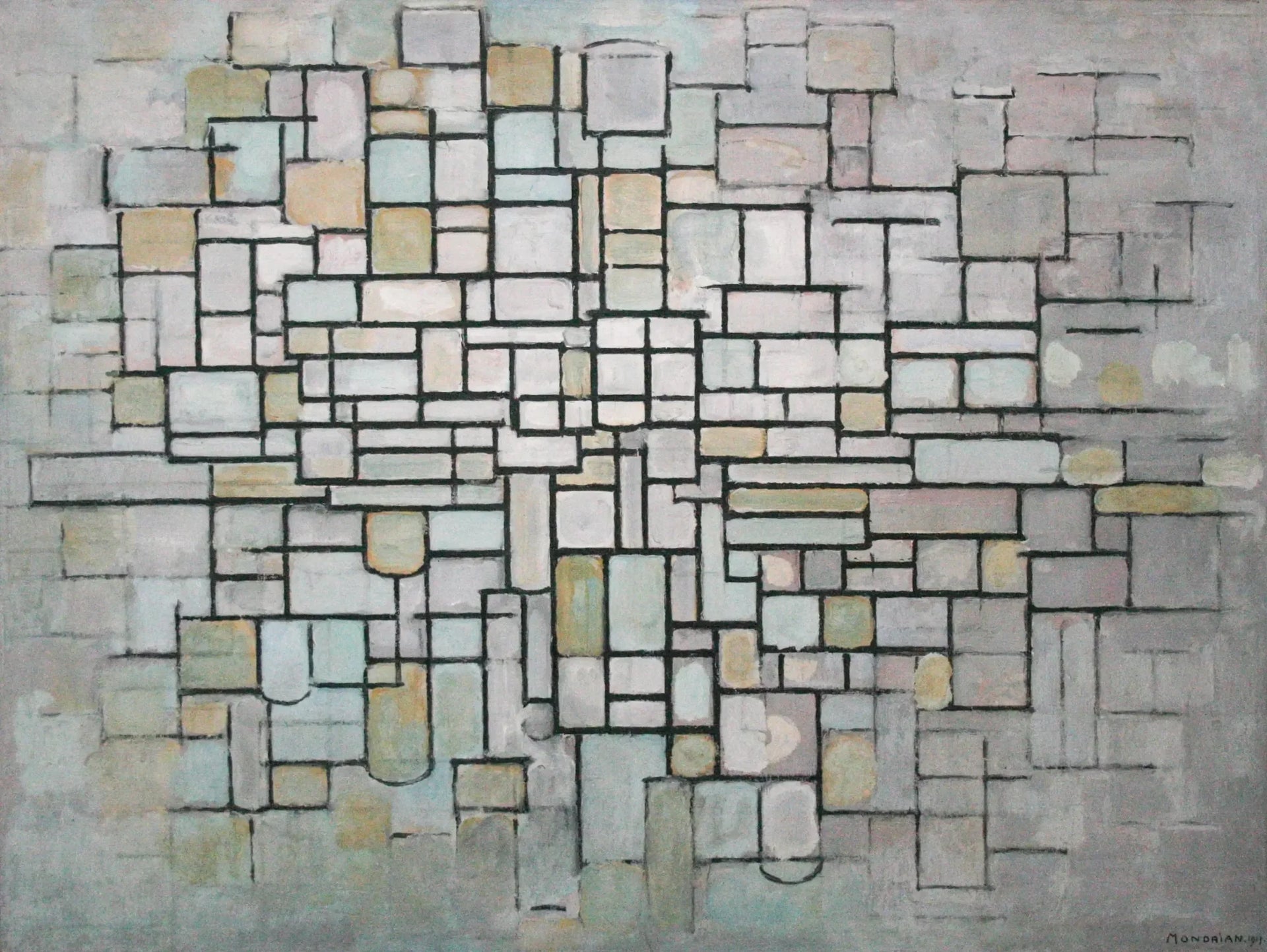 Composition n° 11 - Piet Mondrian image 1 reproduction réalisée par Alpha Reproduction