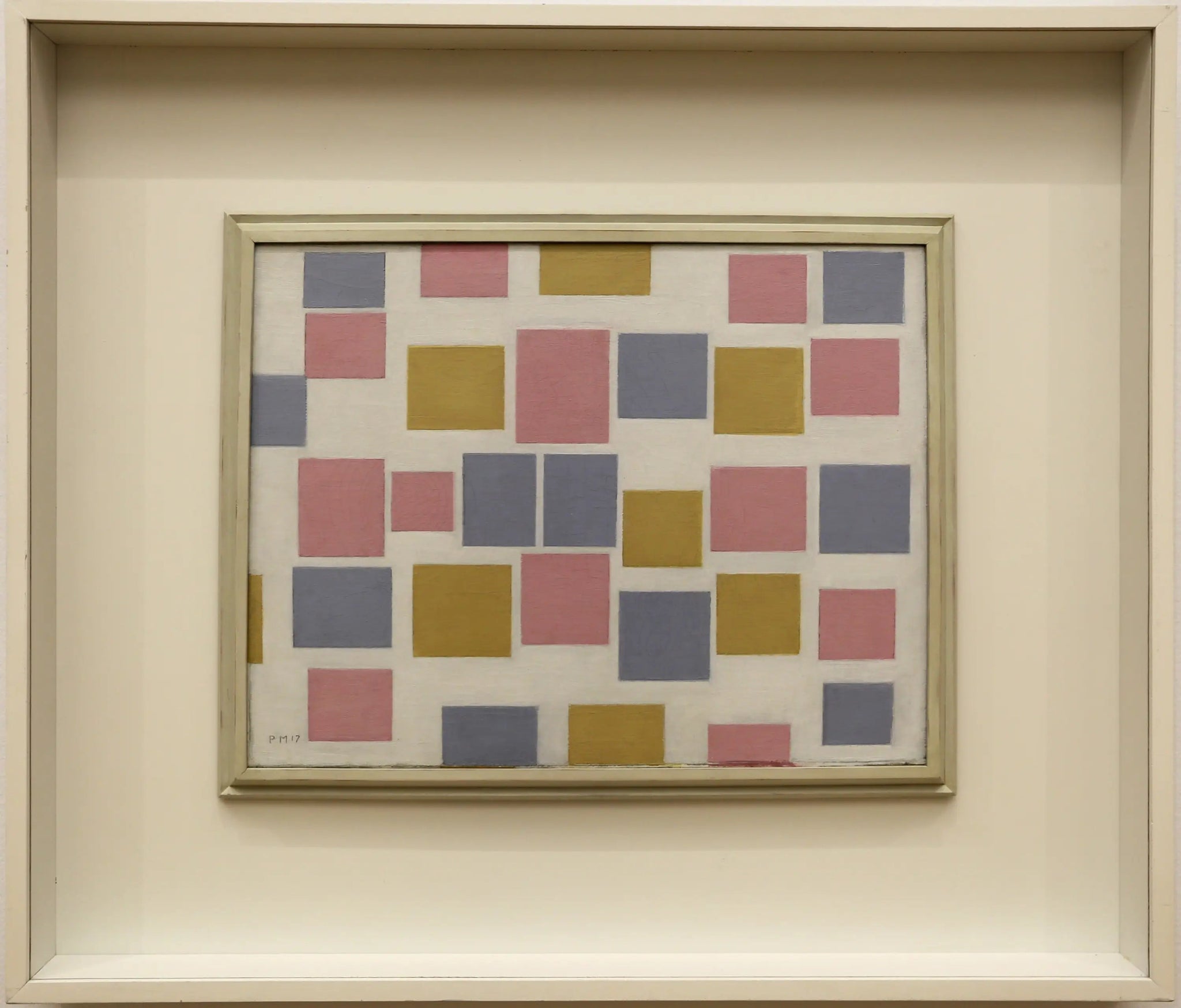 composition n° 3 avec des aplats de couleurs - Piet Mondrian image 1 reproduction de peinture à l’huile