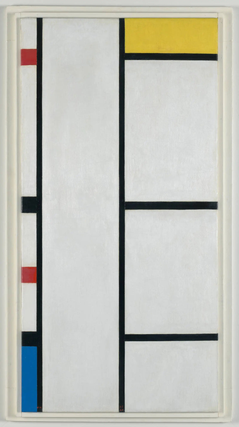 Composition (n° III) blanc-jaune / Composition avec rouge, jaune et bleu - Piet Mondrian