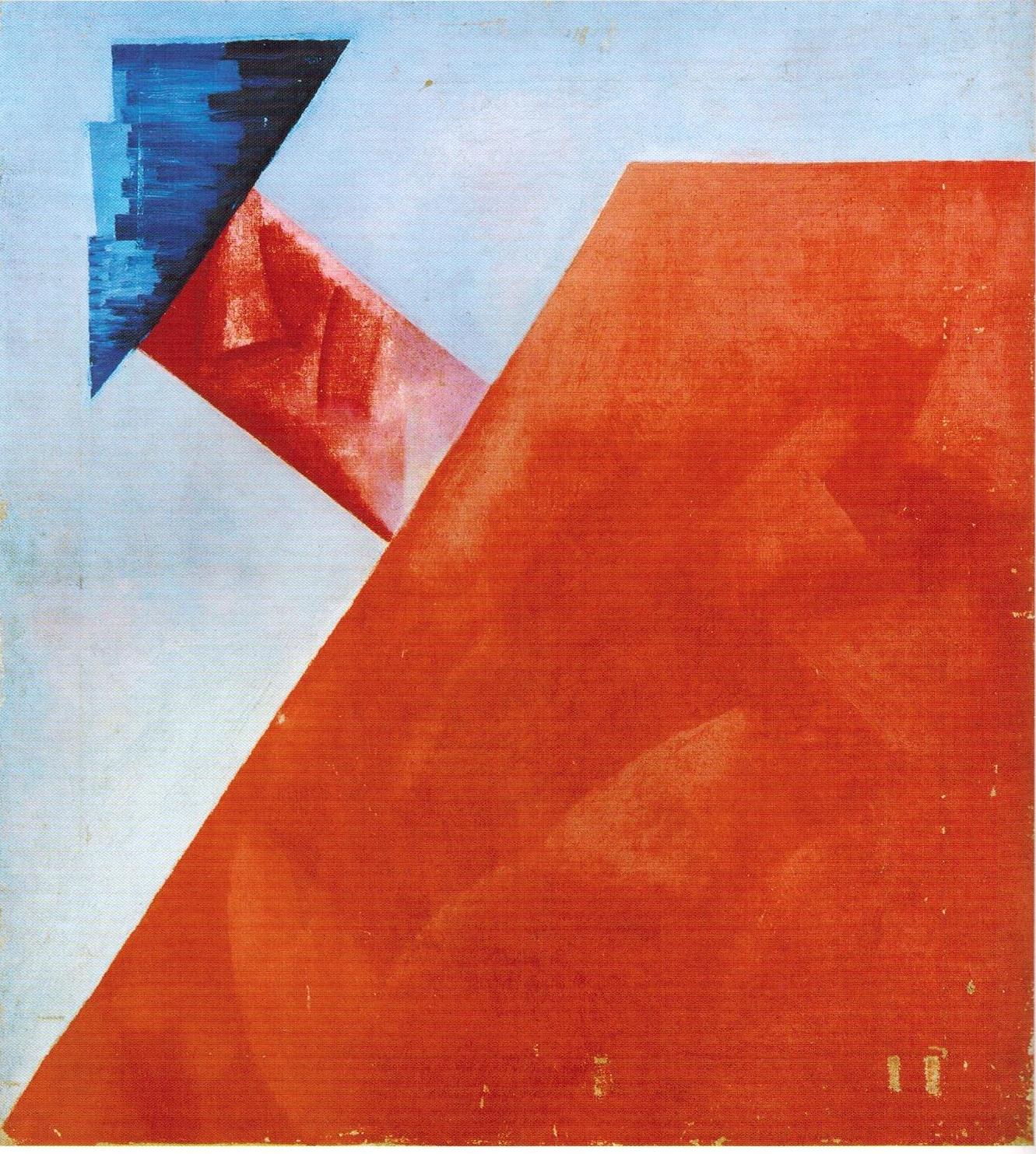 Composition non objective (peinture en couleur) - Olga Rozanova image 1 reproduction artisanale de tableau