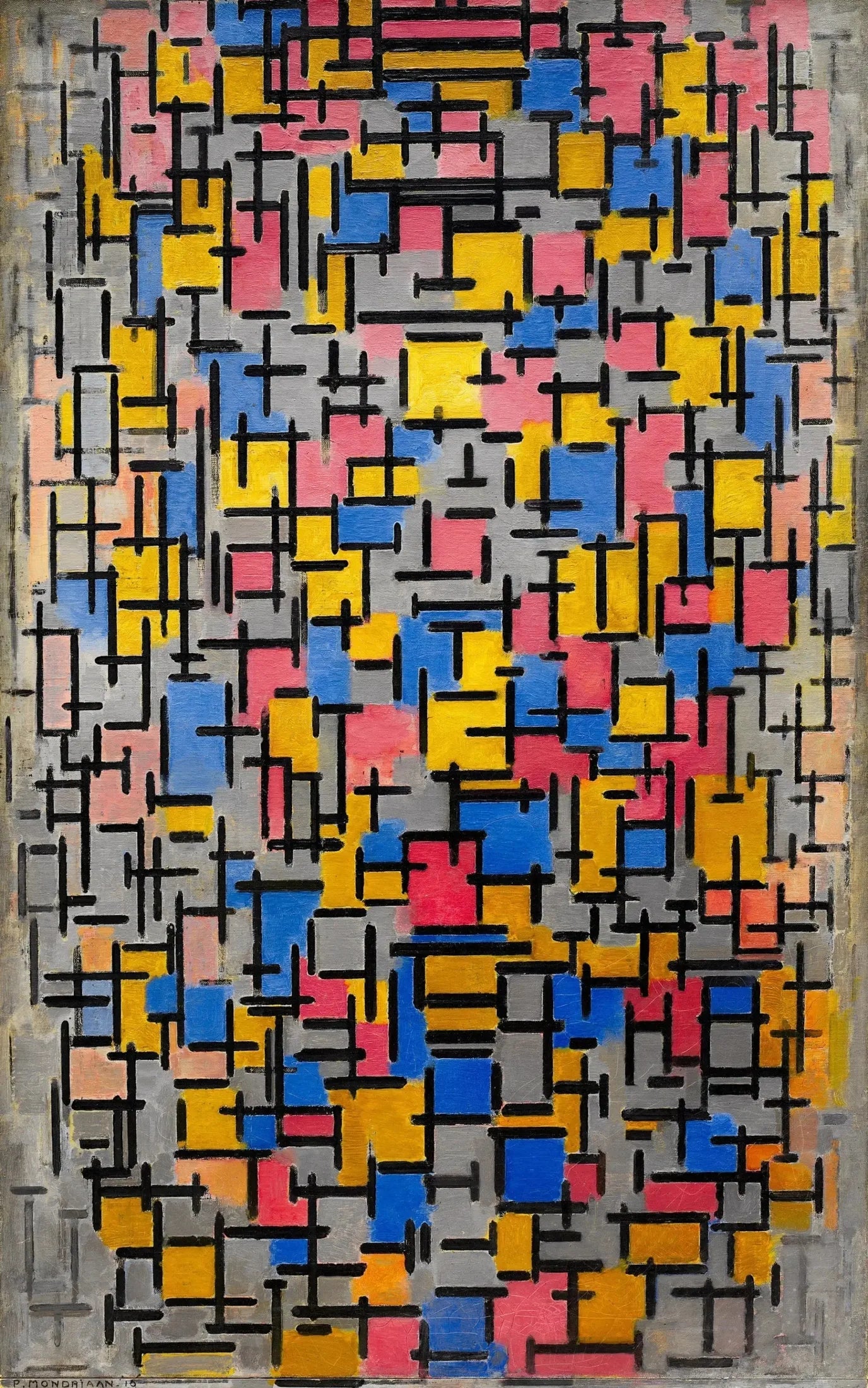 Composition - Piet Mondrian image 1 reproduction d’œuvre d’art à l’huile