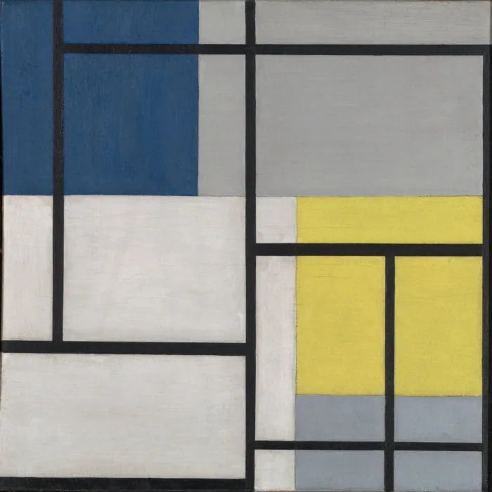 Composition simultanée XXIV - Theo van Doesburg image 1 copie de tableau peinte à la main