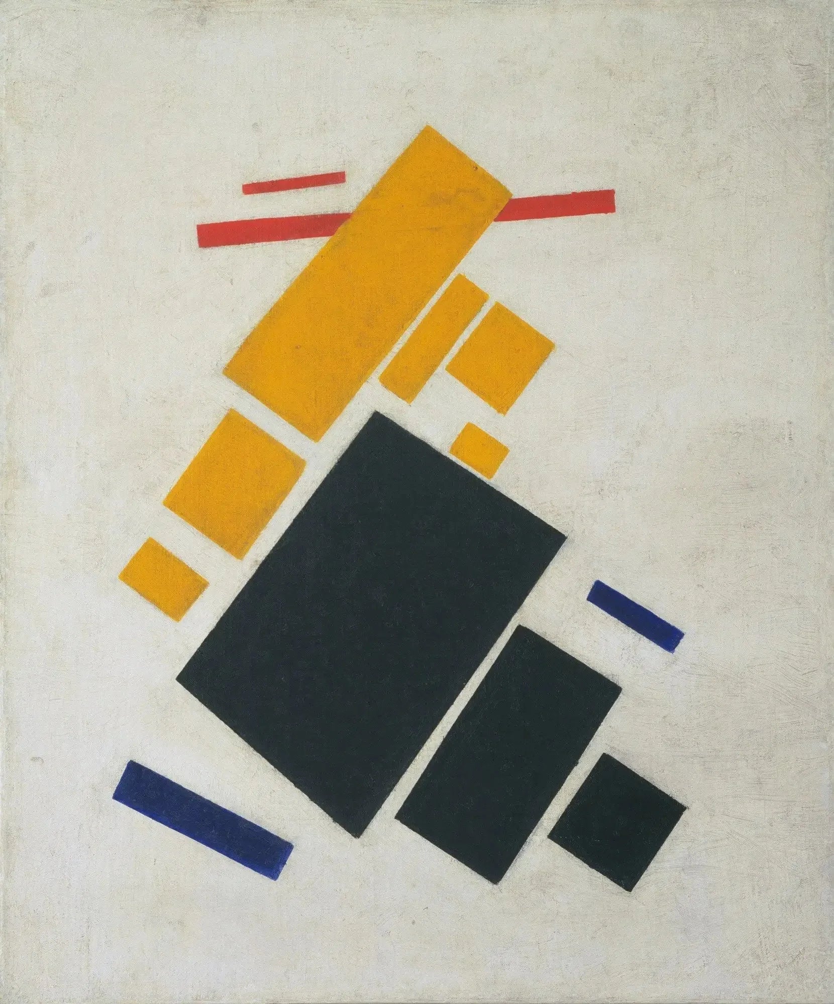Composition suprématiste : Avion en vol - Kazimir Malevich image 1 tableau peint à l’huile sur toile