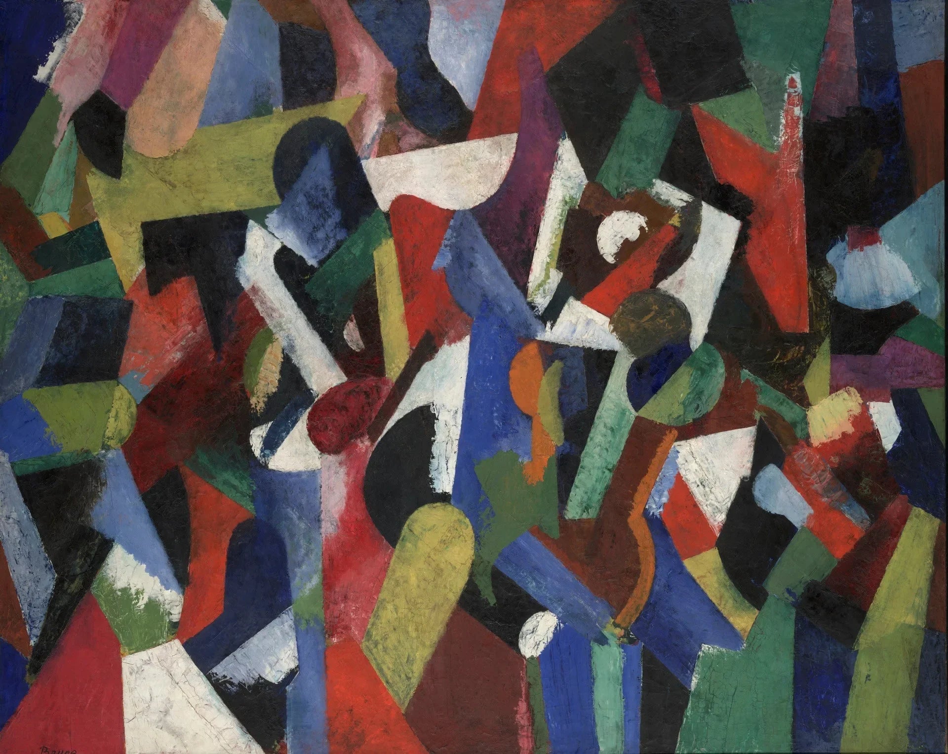 Composition V - Patrick Henry Bruce image 1 reproduction d’œuvre d’art à l’huile