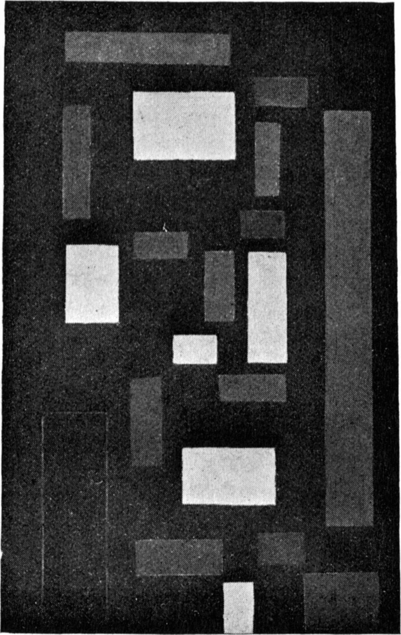 Composition VI (sur fond noir) - Theo van Doesburg image 1 reproduction de peinture à l’huile