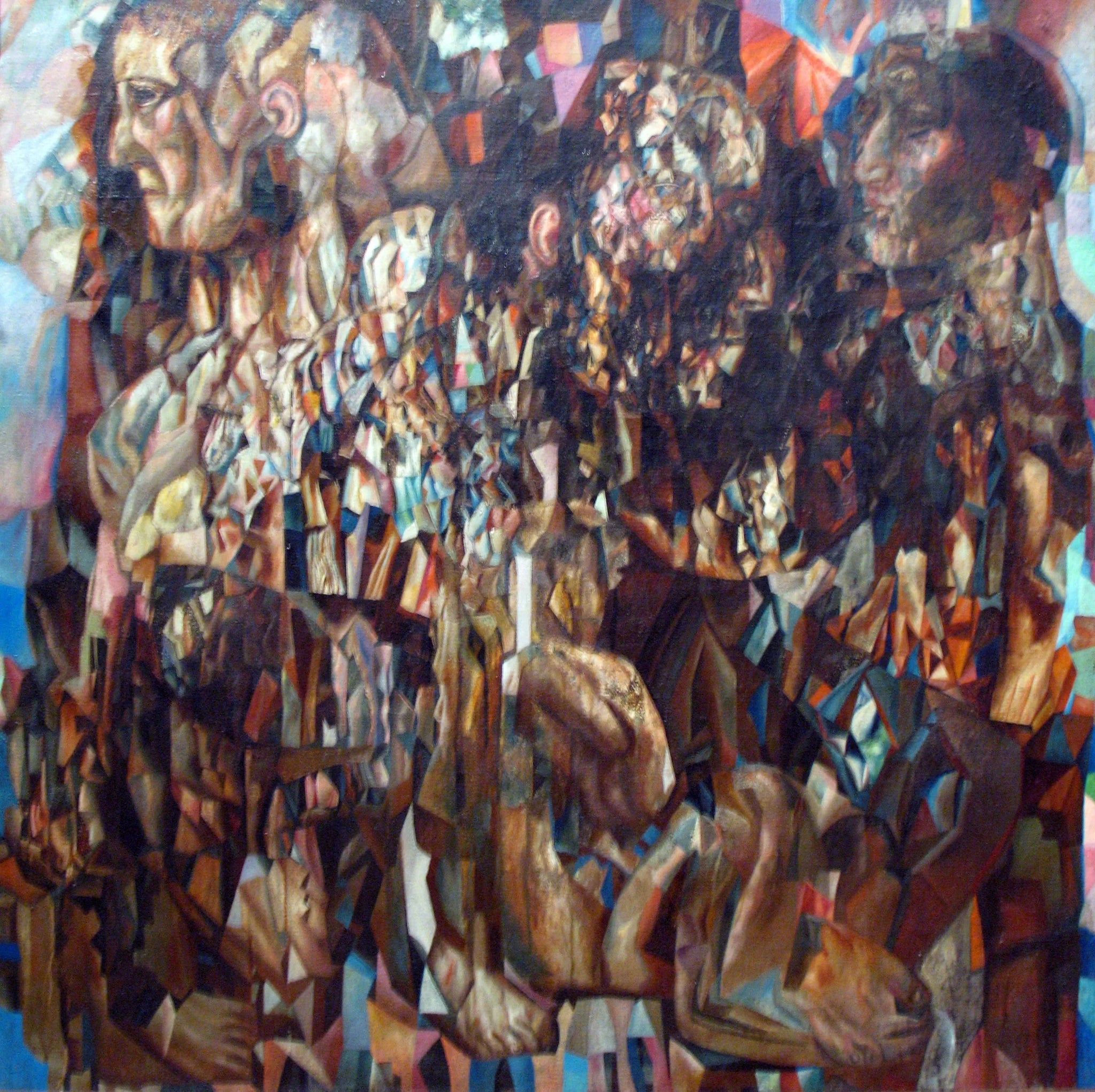 Composition. Visages. - Pavel Filonov image 1 reproduction artisanale de tableau
