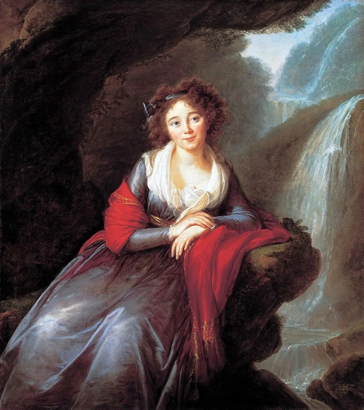 Comtesse Anna Potocka - Élisabeth Vigée Le Brun image 1 copie peinte à la main à l’huile