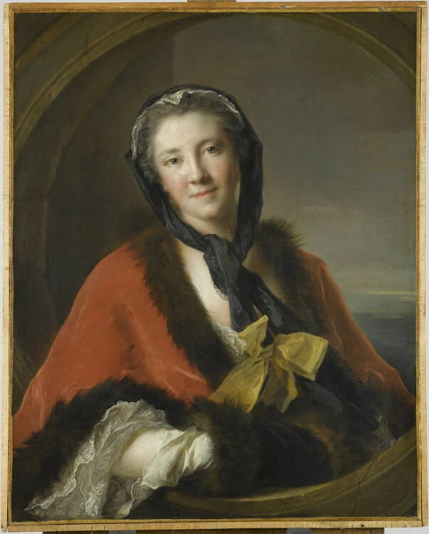 La comtesse Tessin. Louise Ulrique Sparre de Sundby (1711-1768), femme du comte Charles-Gustave Tessin, ambassadeur de Suède à Paris - Jean-Marc Nattier