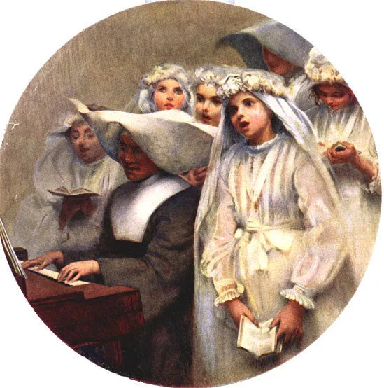 Comungantes - Eliseu Visconti image 1 reproduction de peinture à l’huile