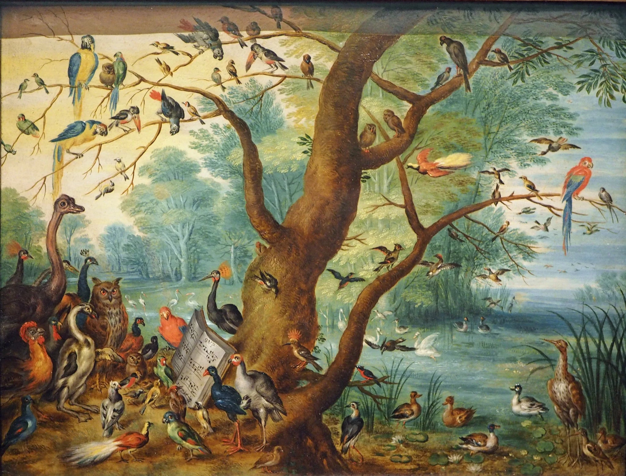 Concert des oiseaux - Jan Brueghel le Jeune image 1 reproduction artisanale de tableau
