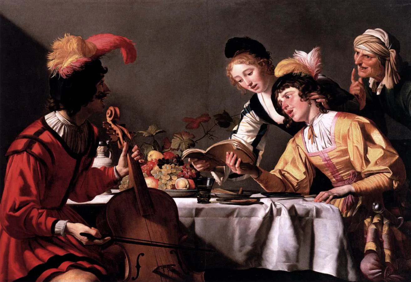 Concert - Gerrit van Honthorst image 1 reproduction artisanale de tableau