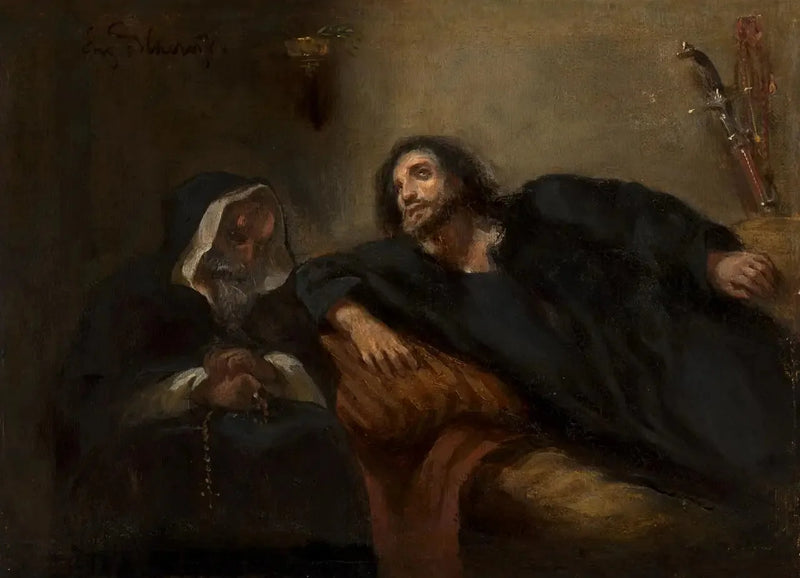 Confession du Giaour - Eugène Delacroix