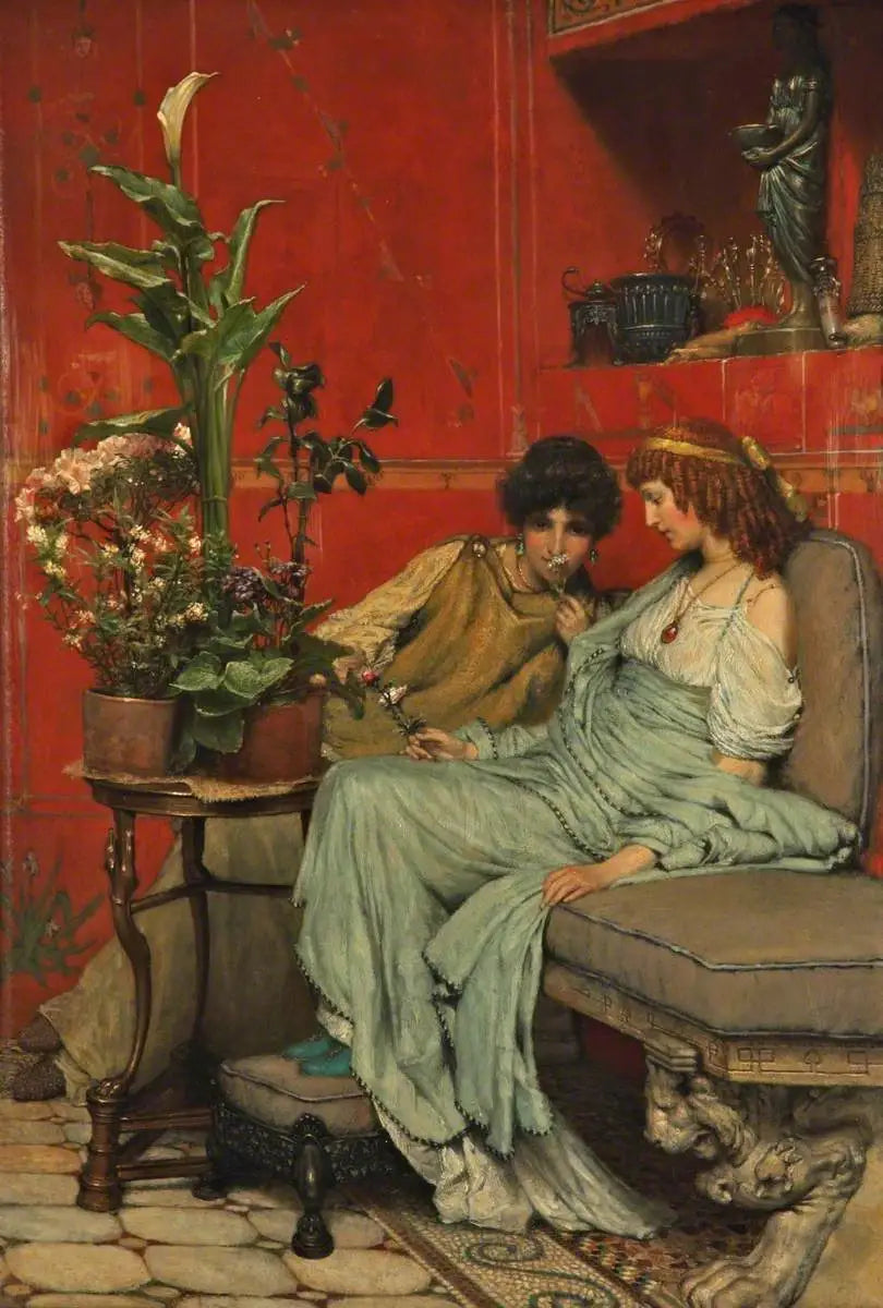 Confidences - Lawrence Alma-Tadema image 1 reproduction d’œuvre d’art à l’huile