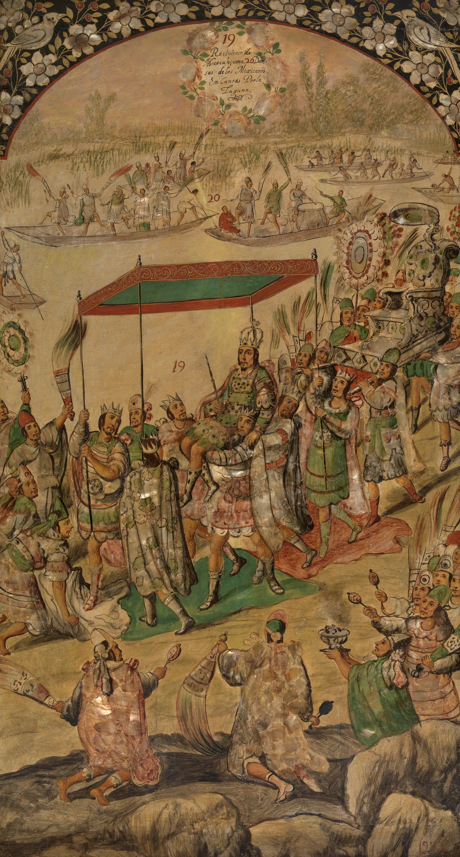 Conquête du Mexique. Réception de Moctezuma - Juan González|Miguel González