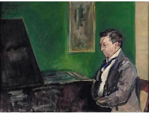 Conrad Ansorge am Klavier - Max Slevogt