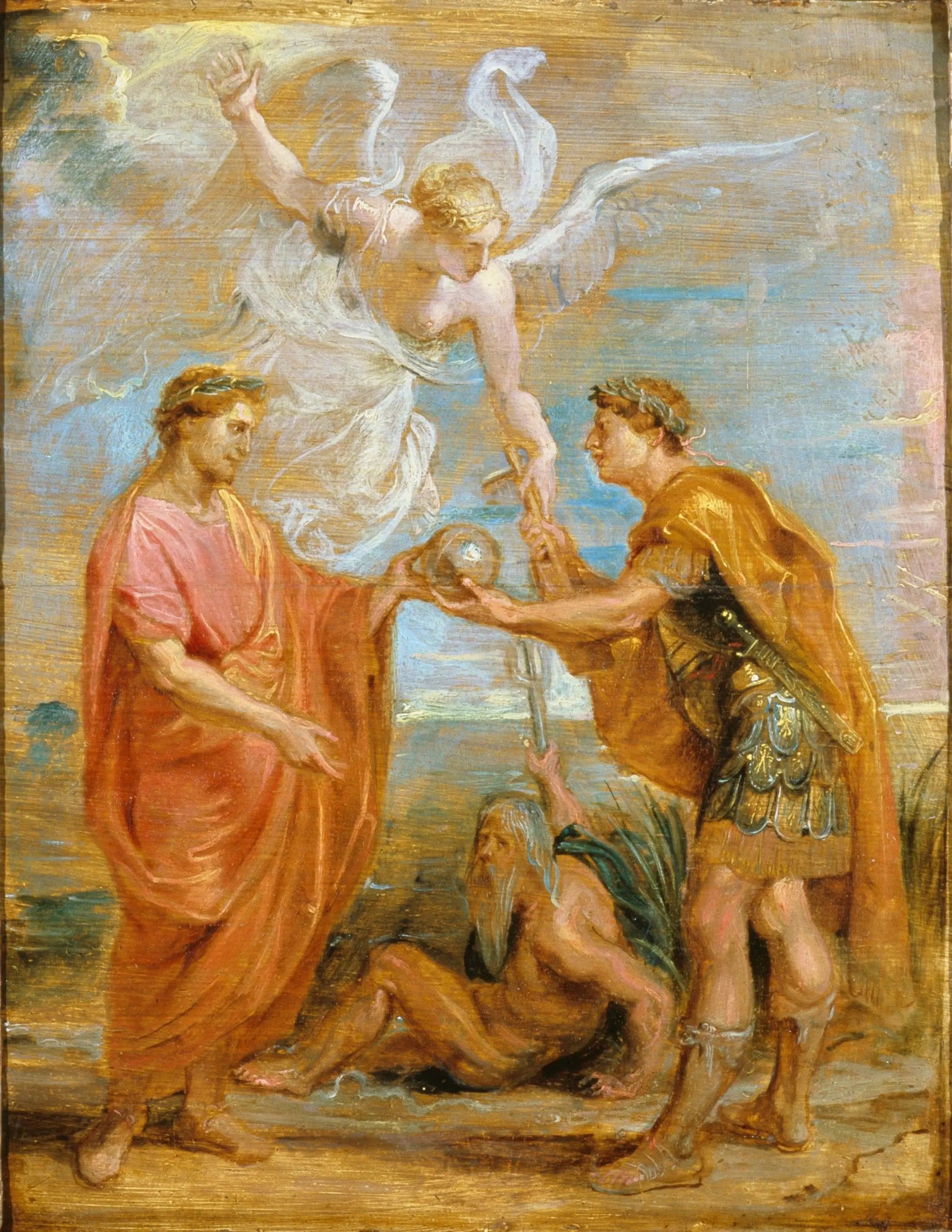Constance nomme Constantin comme son successeur - Peter Paul Rubens image 1 reproduction artisanale de tableau