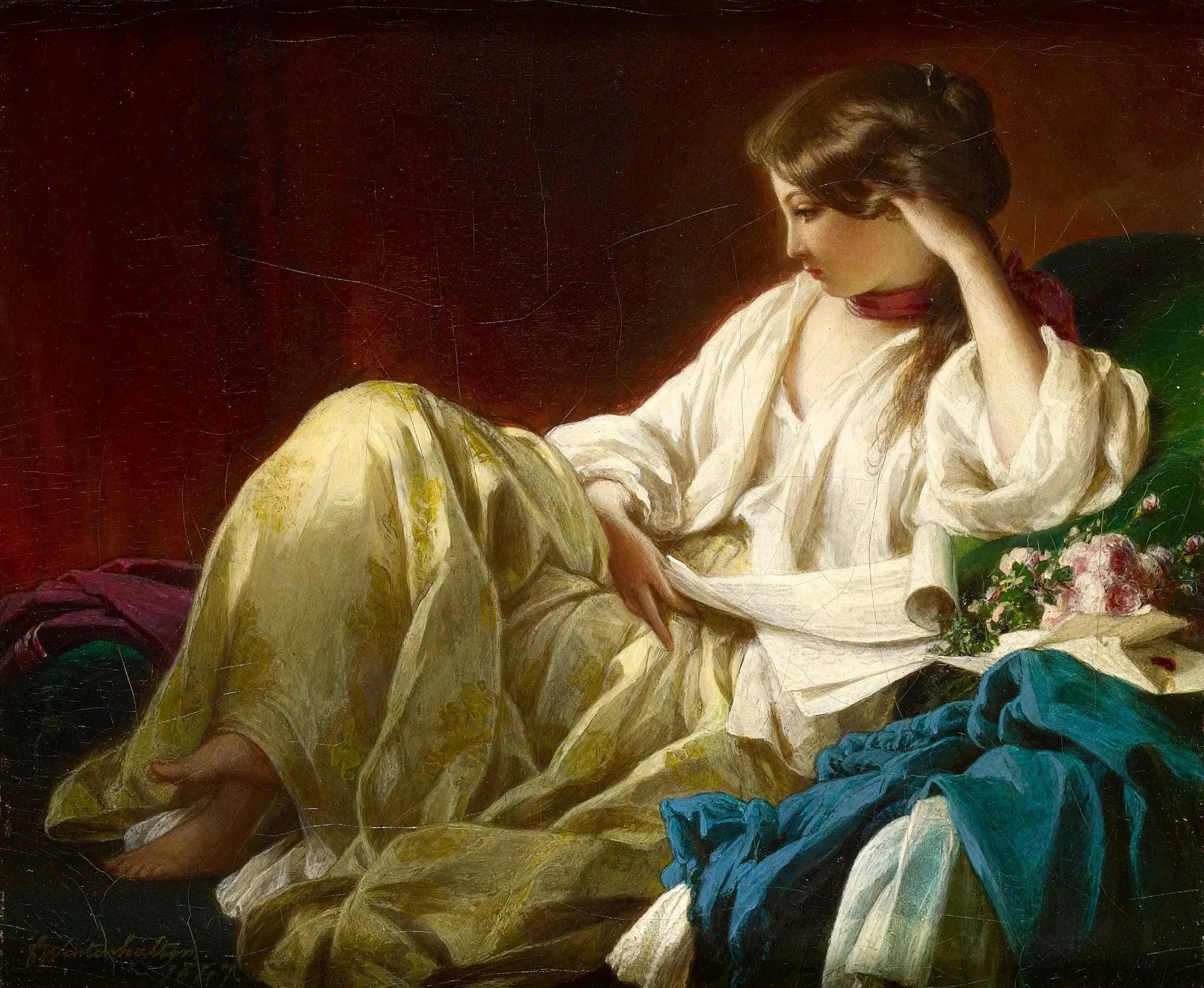Contemplation - Franz Xaver Winterhalter image 1 reproduction artisanale de tableau