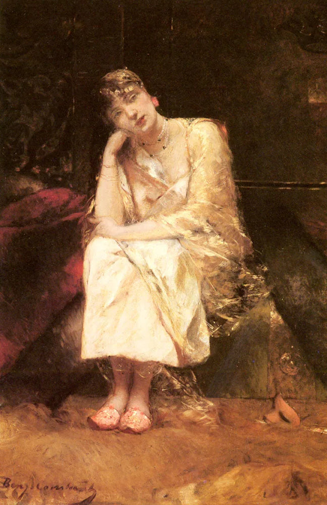 Contemplation - Jean-Joseph Benjamin-Constant image 1 reproduction artisanale de tableau