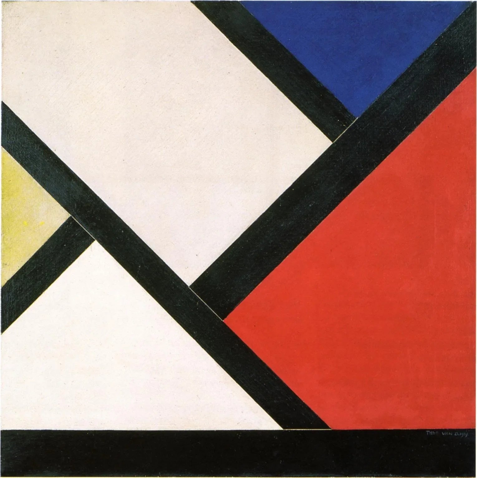 Contra-compositie XIV - Theo van Doesburg image 1 reproduction d’œuvre d’art à l’huile