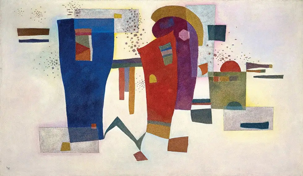 Contraste accompagné - Vassily Kandinsky image 1 copie de tableau peinte à la main