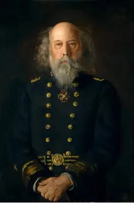 Contre-amiral George W. Melville - Thomas Eakins image 1 copie peinte à la main à l’huile