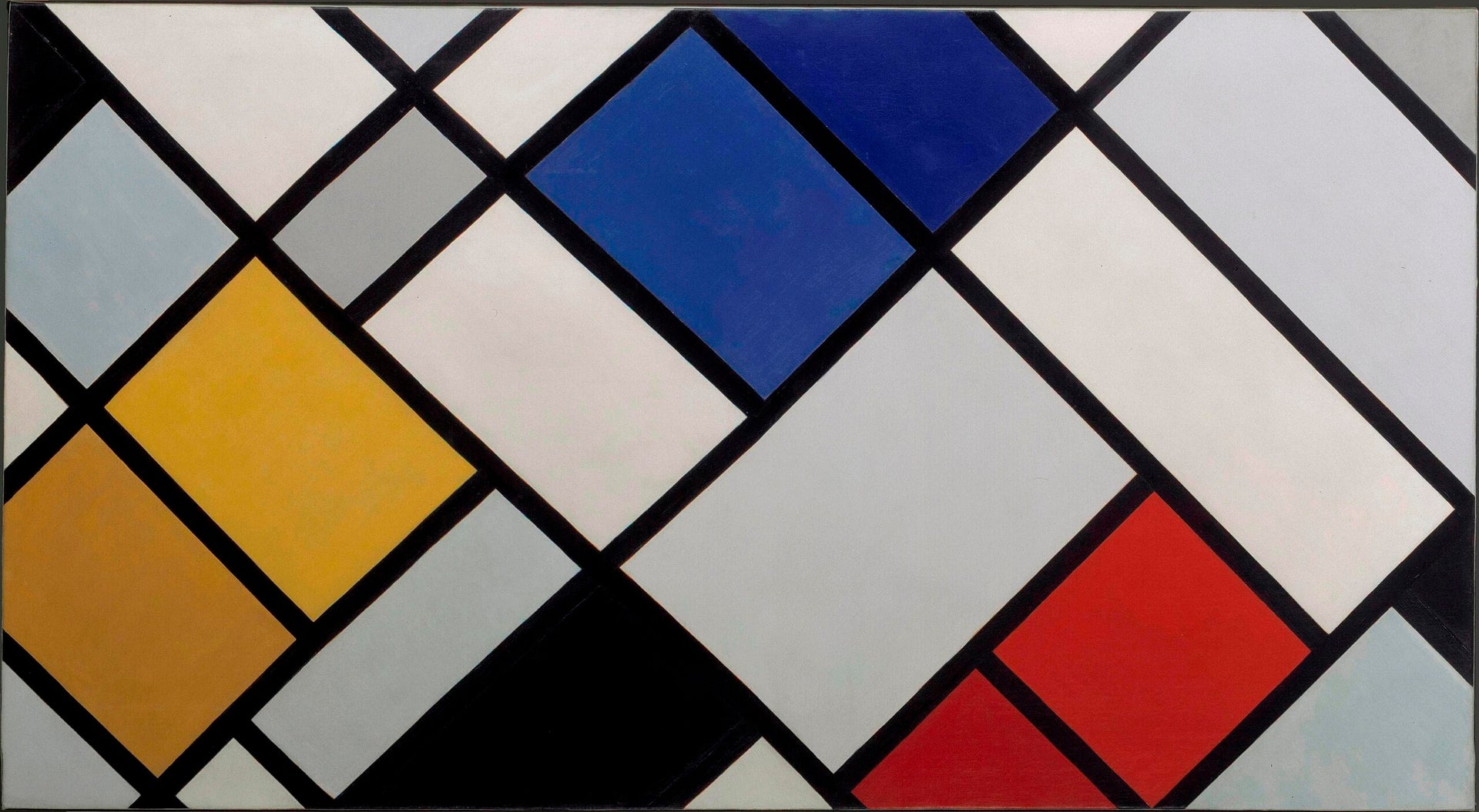 Contre-composition de dissonances XVI - Theo van Doesburg image 1 reproduction artisanale de tableau