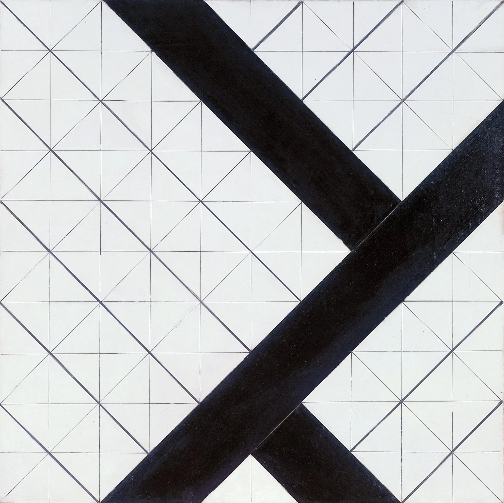 Contre-composition VI - Theo van Doesburg image 1 tableau peint à l’huile sur toile