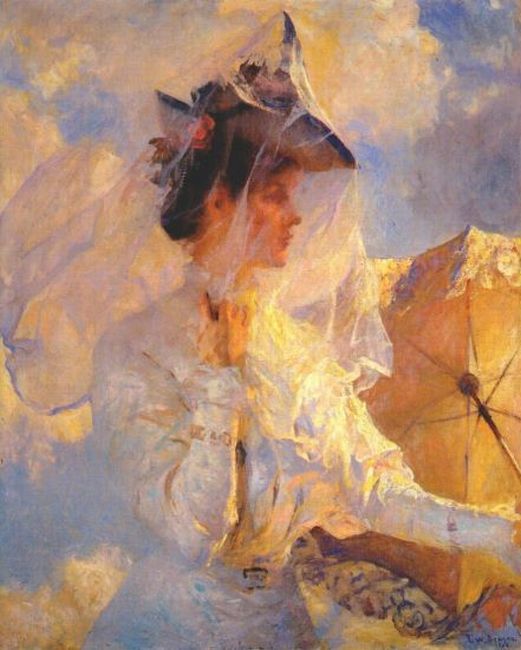 Contre le ciel - Frank Weston Benson image 1 copie de tableau peinte à la main