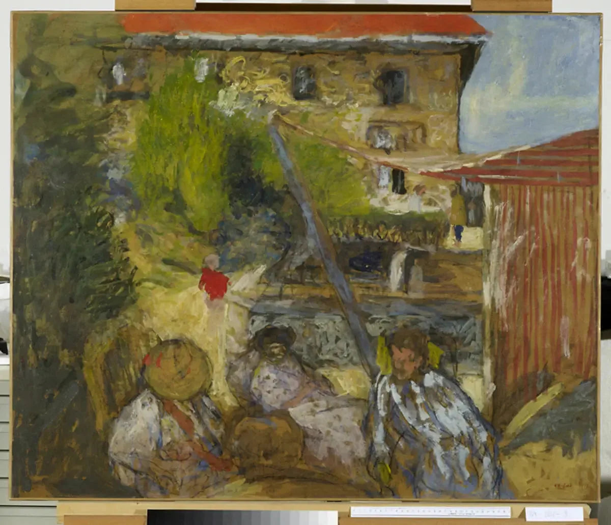 Conversation dans le jardin - Édouard Vuillard image 1 copie de tableau peinte à la main