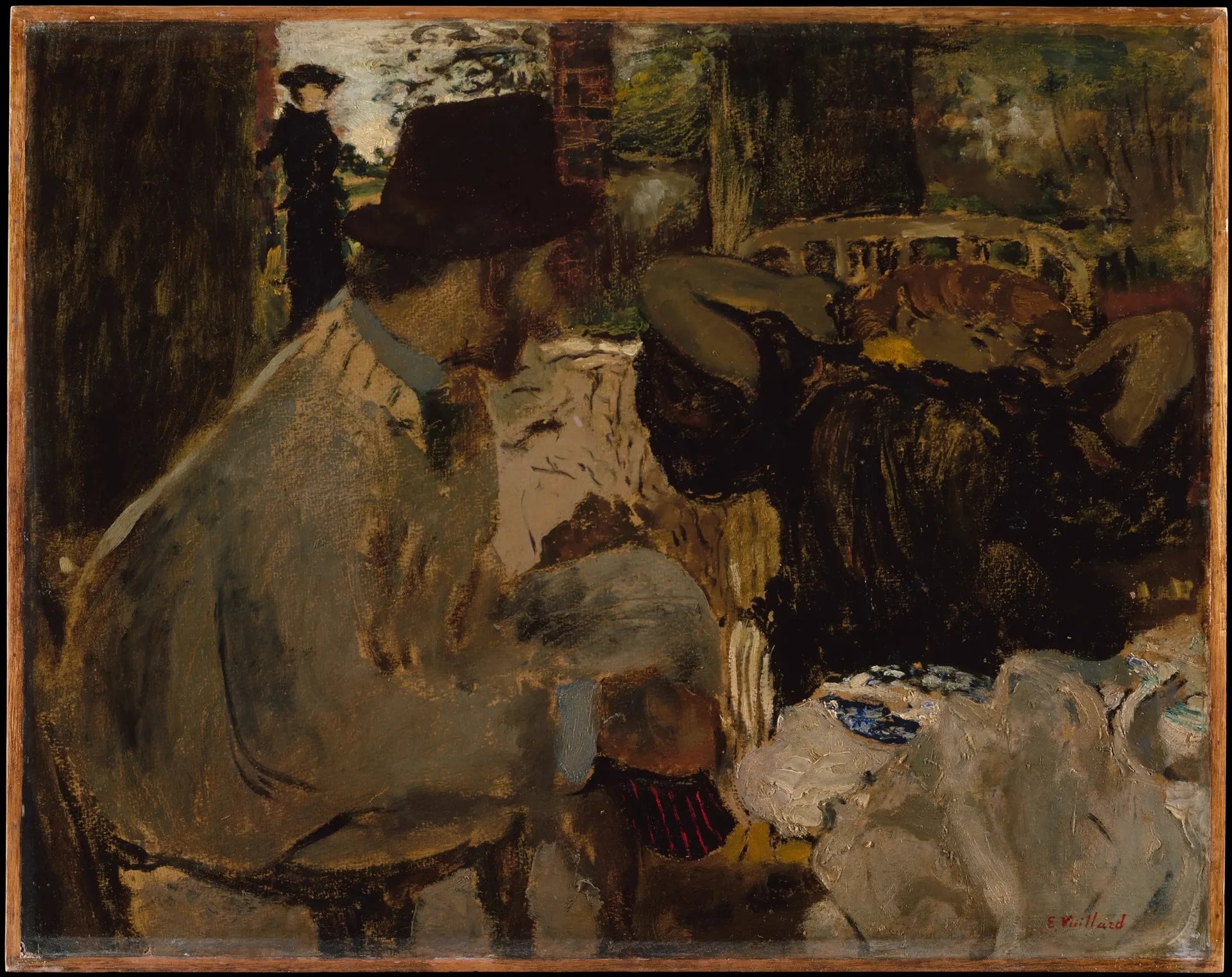 Conversation - Édouard Vuillard image 1 copie de tableau peinte à la main