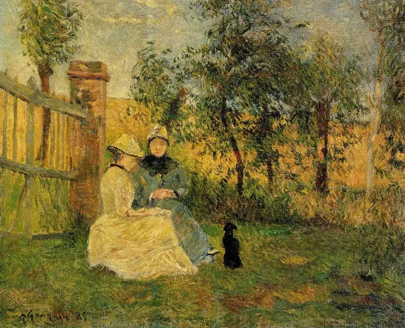 Conversation - Paul Gauguin image 1 tableau peint à l’huile sur toile