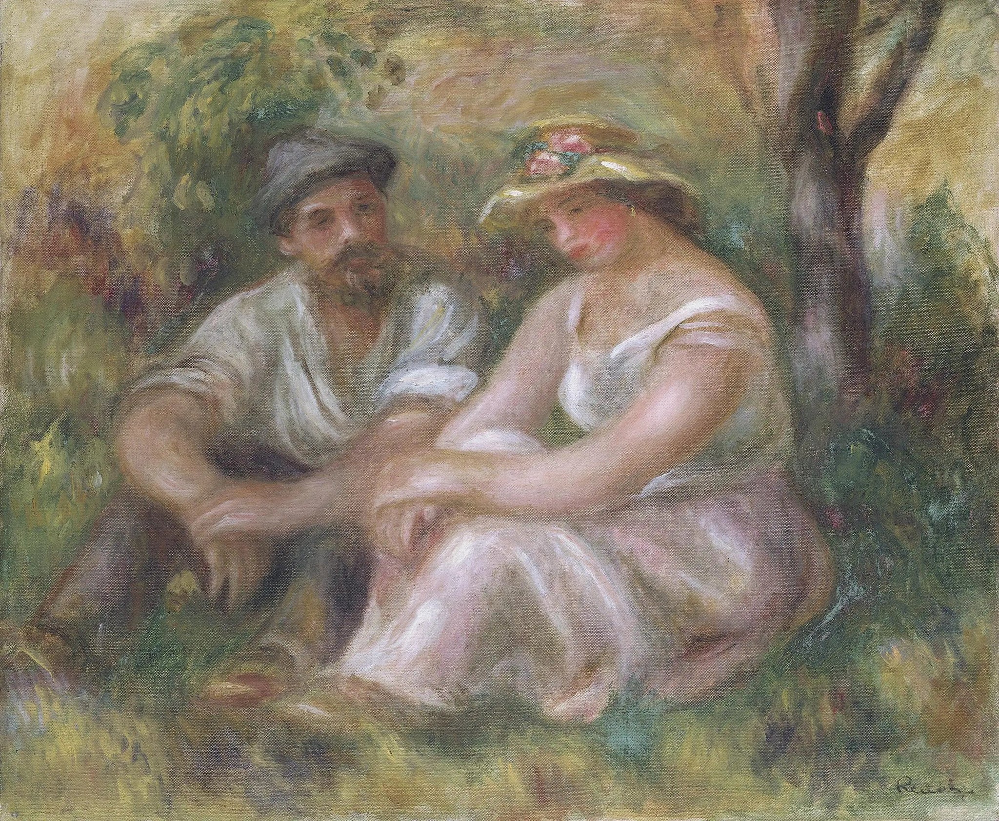 Conversation - Pierre-Auguste Renoir image 1 reproduction réalisée par Alpha Reproduction