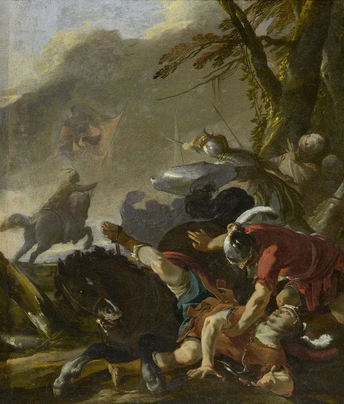 Conversion de Saint Paul - Laurent de La Hyre image 1 tableau peint à l’huile sur toile