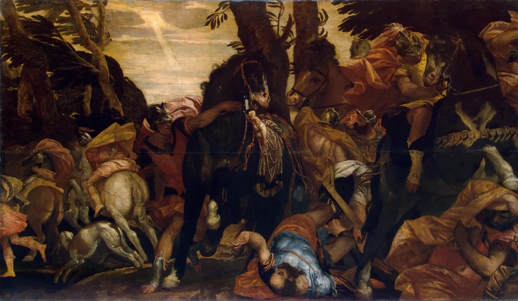 Conversion de Saül - Paul Véronèse image 1 reproduction artisanale de tableau