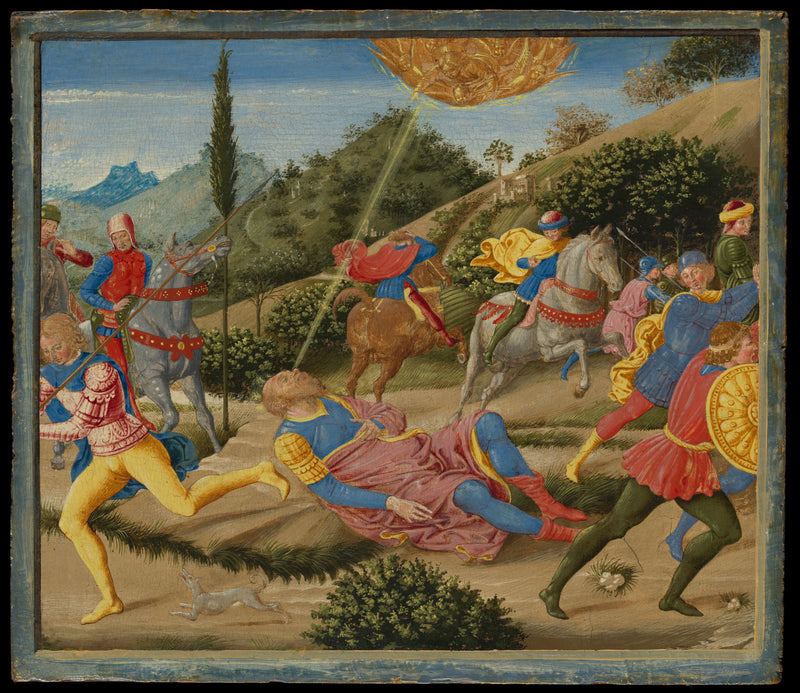 La Conversion de saint Paul - Benozzo Gozzoli (Benozzo di Lese di Sandro)