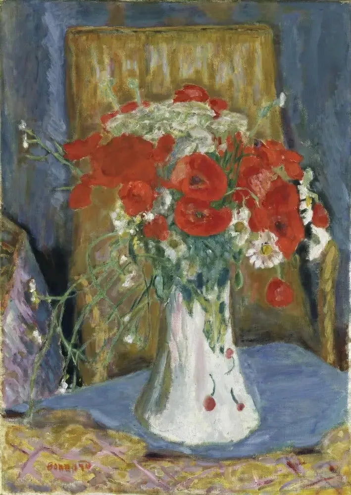 Coquelicots dans un vase - Pierre Bonnard