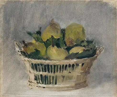 Corbeille de poires - Édouard Manet image 1 reproduction de peinture à l’huile